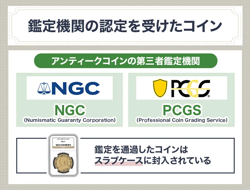 アンティークコインの鑑定機関
