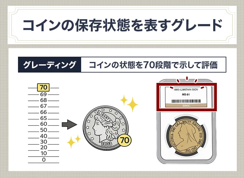 リスクがあるアンティークコインのグレードとは
