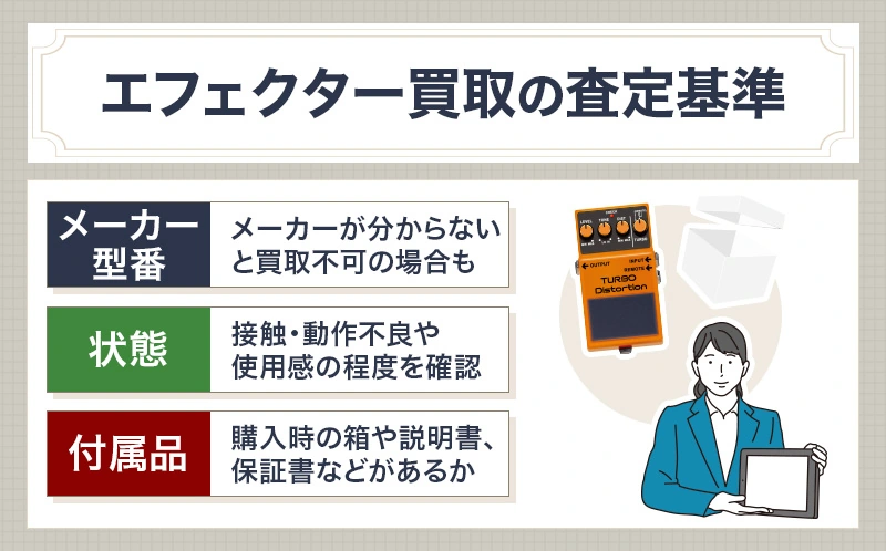 エフェクター買収の査定基準