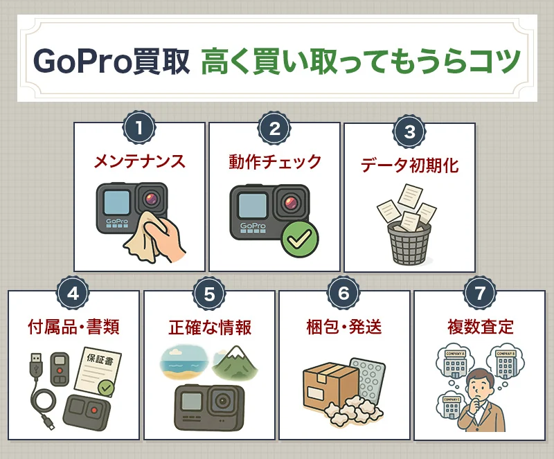 GoProを高価買取してもらう7つのコツ