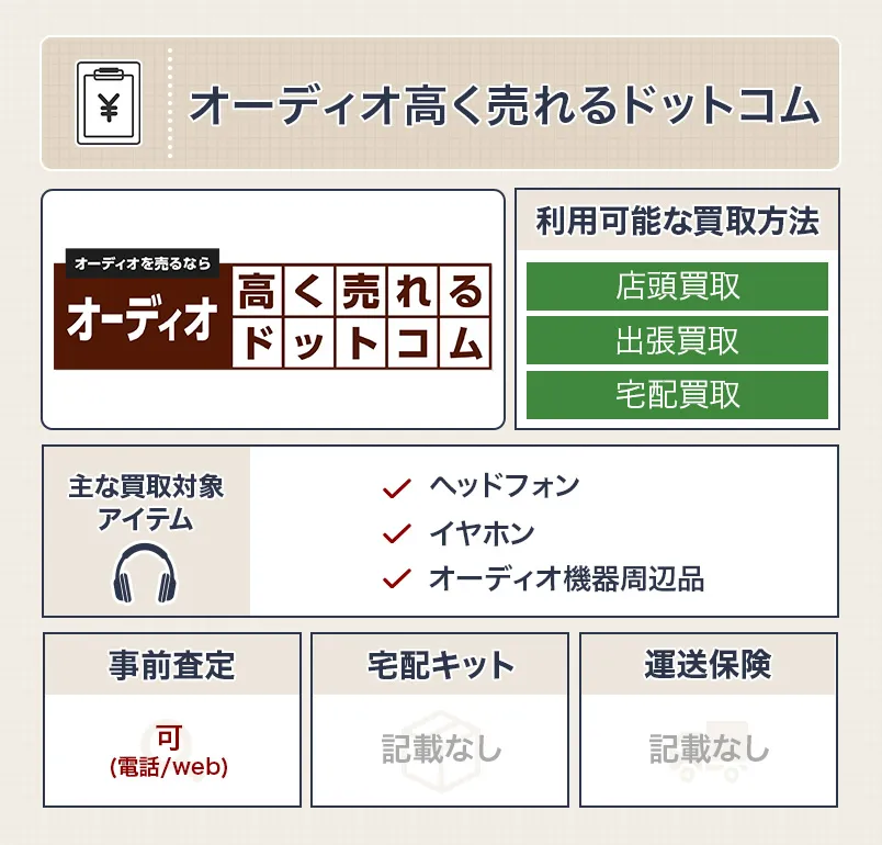 オーディオ高く売れるドットコム