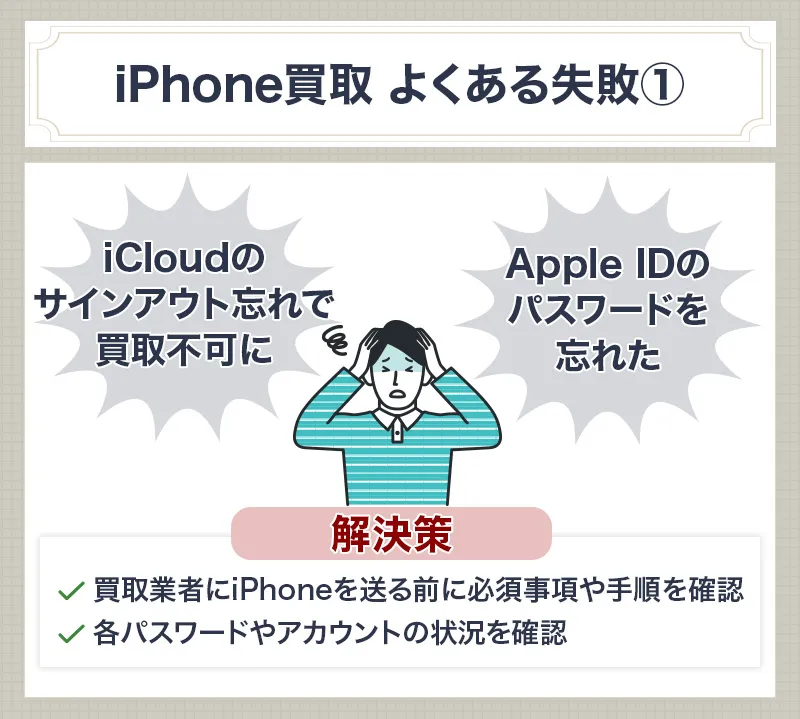 iCloudのサインアウト忘れ