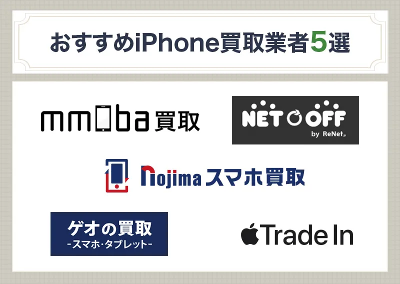 おすすめiPhone買取サービス5選