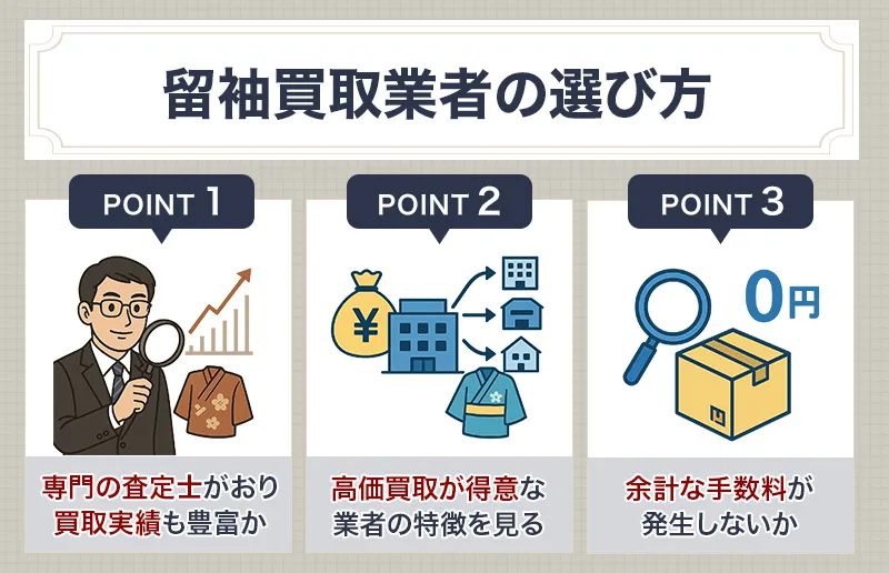 留袖の買取業者を選ぶポイント