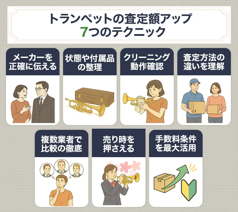 トランペットを高く売る7つのチェックポイント