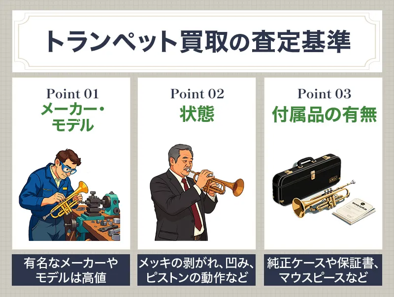 トランペットの査定基準