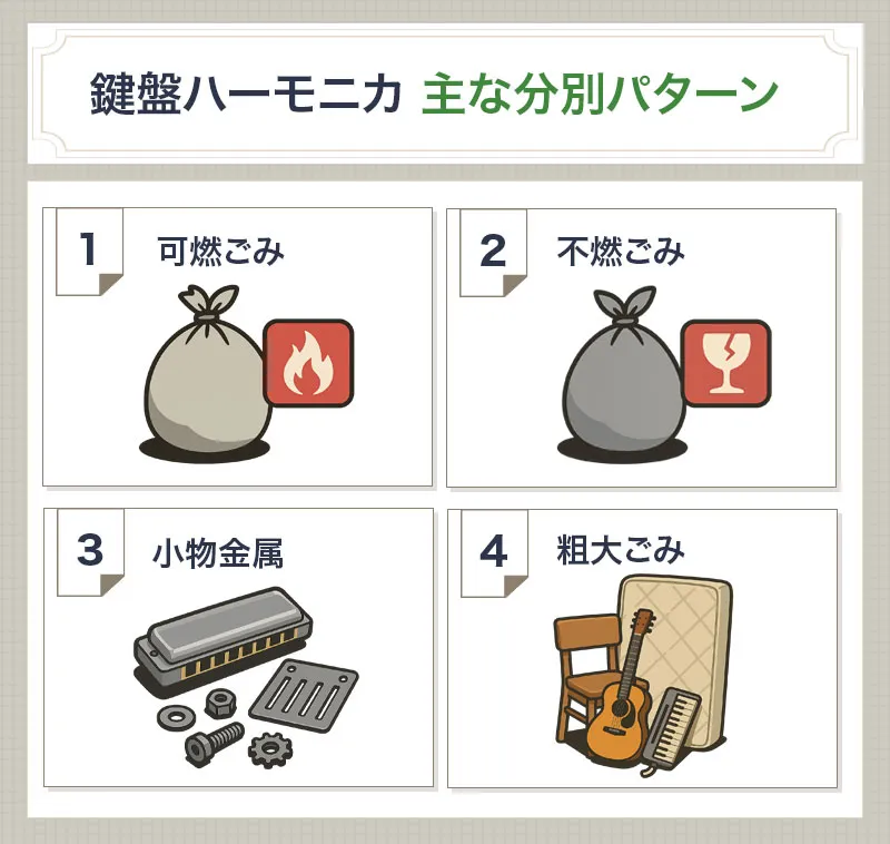 鍵盤ハーモニカの正しい捨て方と注意点