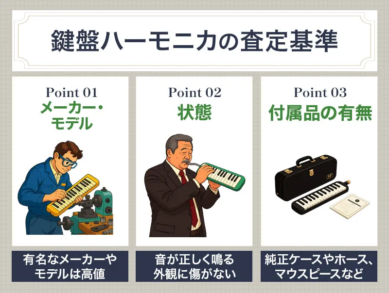 鍵盤ハーモニカの査定基準