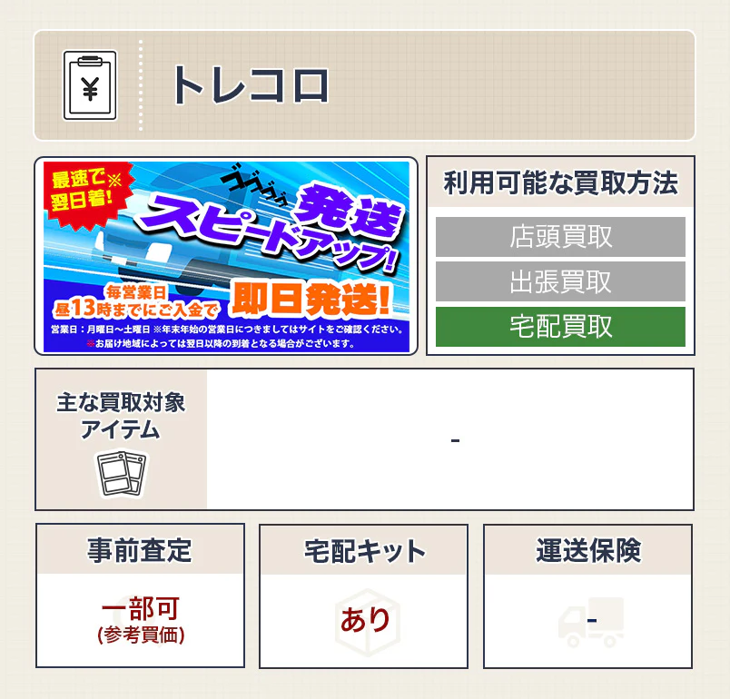 遊戯王カード買取におすすめのトレコロ